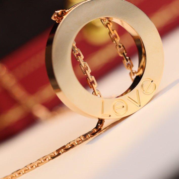 [baslovejewels]LOVE NECKLACE ADJUSTABLE ROSE GOLD