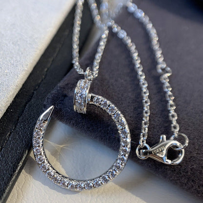 [baslovejewels]JUSTE NECKLACE SILVER DIAMONDS