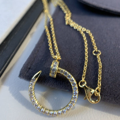 [baslovejewels]JUSTE NECKLACE GOLD DIAMONDS