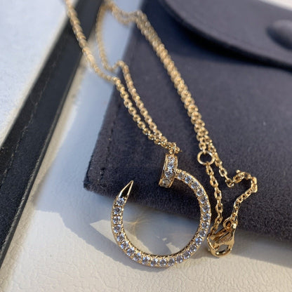 [baslovejewels]JUSTE NECKLACE PINK GOLD DIAMONDS