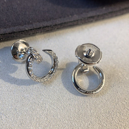 [baslovejewels]JUSTE EARRINGS SILVER DIAMONDS