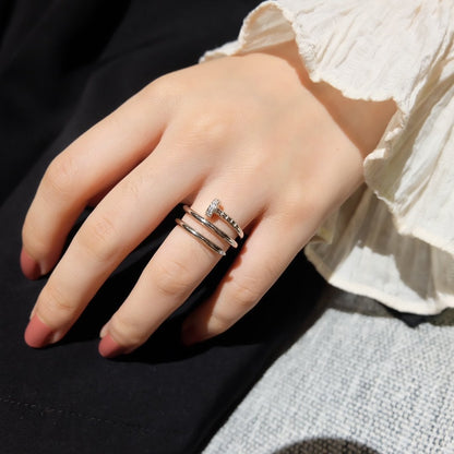 [baslovejewels]JUSTE RING 1.8MM SILVER DOUBLE ROW