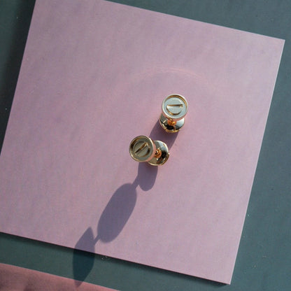 [baslovejewels]LOVE EARRINGS PINK GOLD 10MM