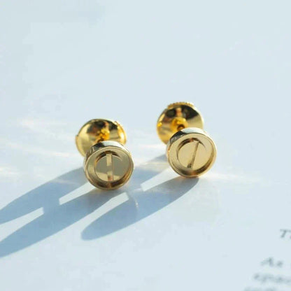 [baslovejewels]LOVE EARRINGS GOLD 10MM