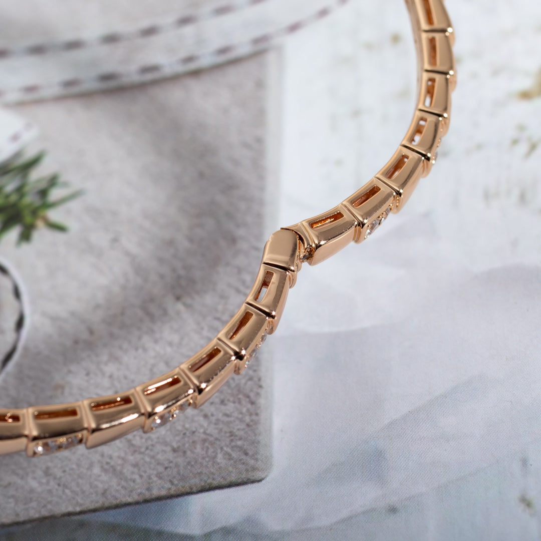 [baslovejewels]SERPENTI SMALL BRACELET PINK GOLD DIAMOND