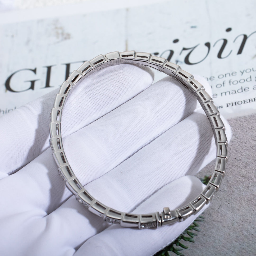 [baslovejewels]SERPENTI BRACELET SILVER DIAMOND