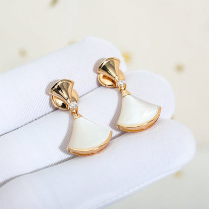 [baslovejewels]DREAM MOP PINK GOLD EARRINGS