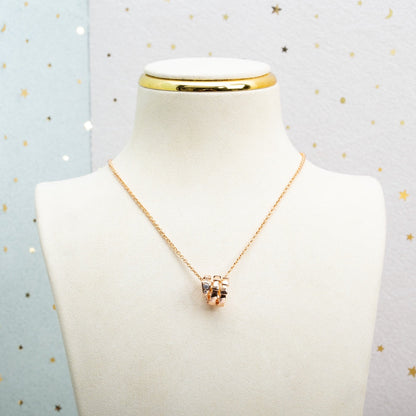 [baslovejewels]SERPENTI PINK GOLD NECKLACE DIAMOND