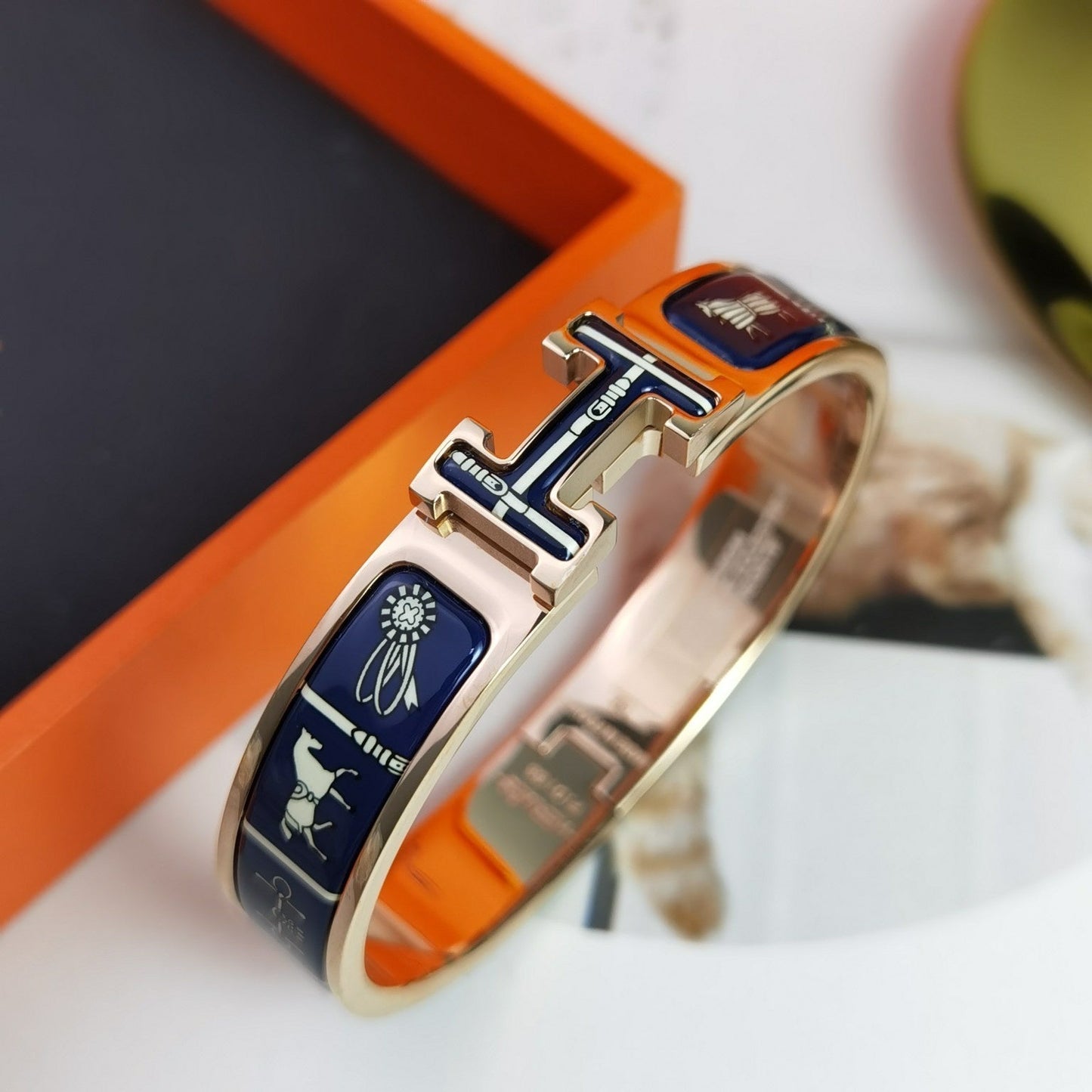 [baslovejewels]H COUVERTURES DARK BLUE BRACELET