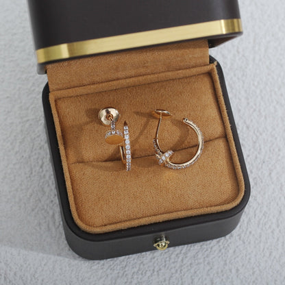 [baslovejewels]JUSTE EARRINGS 12.75MM PINK GOLD DIAMOND