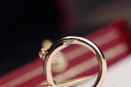 [baslovejewels]JUSTE RING 2.65MM PINK GOLD DIAMOND