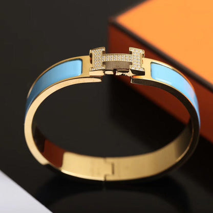 [baslovejewels]H CLOUD BLUE BRACELET GOLD DIAMOND