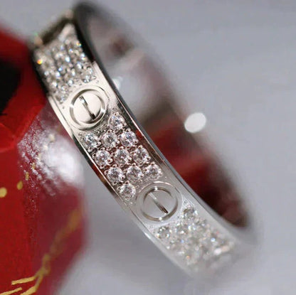 [baslovejewels]LOVE RING 3.6MM DIAMOND PAVED