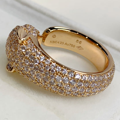 [baslovejewels]PANTHERE PINK GOLD DIAMOND RING