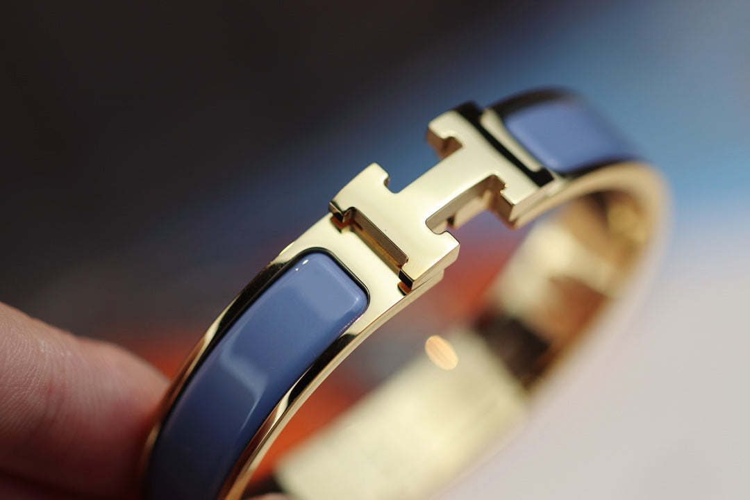 [baslovejewels]H BRACELET 12MM BLUE GRAY