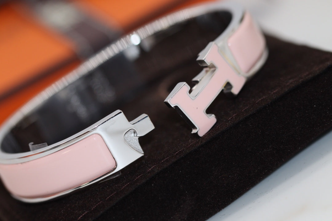 [baslovejewels]H BRACELET 12MM PINK