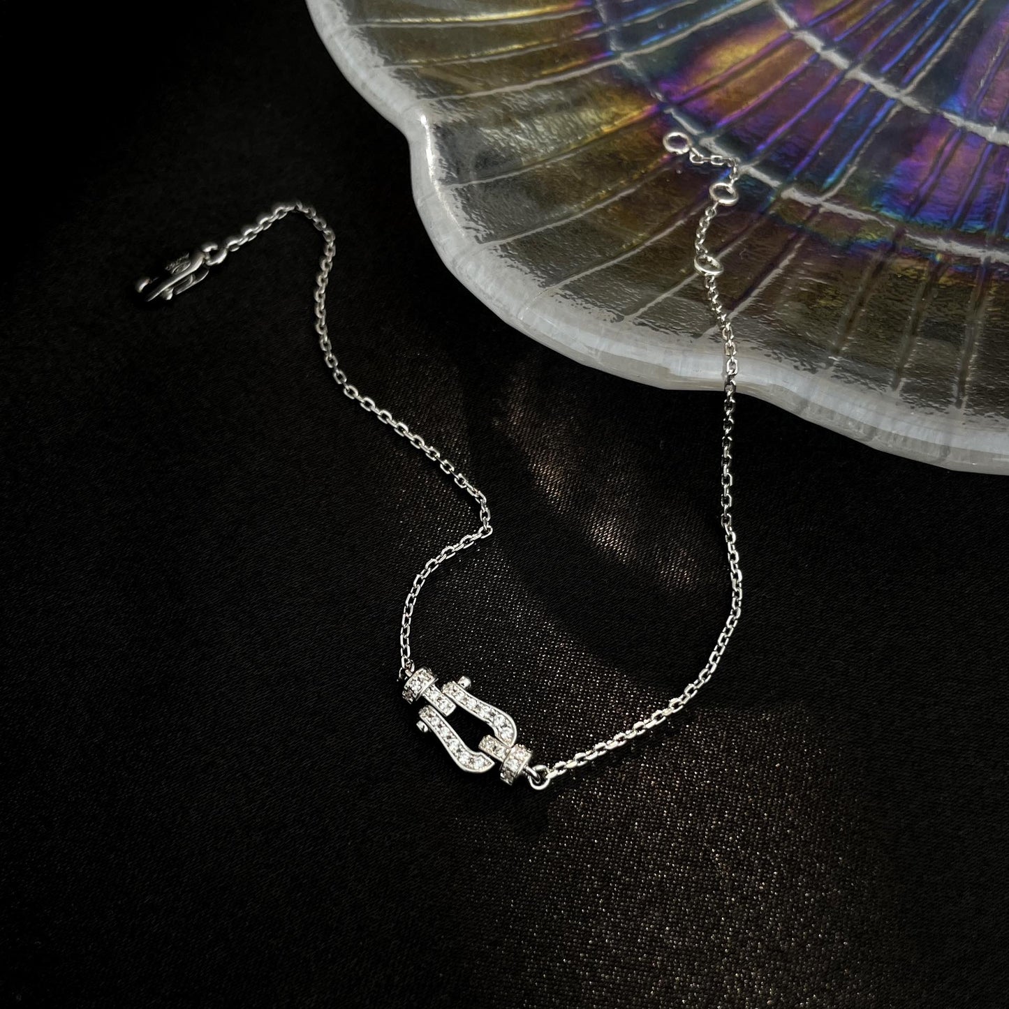 [baslovejewels]FORCE 10 FULL DIAMOND BUCKLE CHAIN LINK MINI MODEL