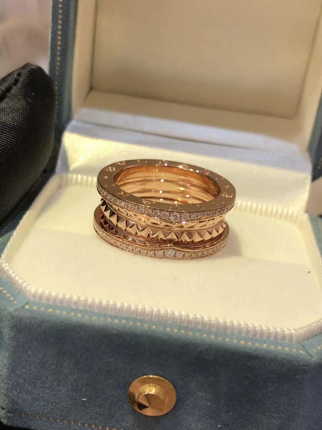 [baslovejewels]ZERO 1 ROCK DIAMOND PINK GOLD