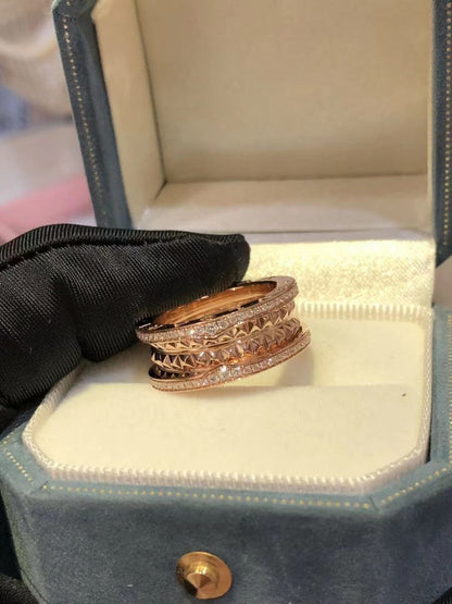 [baslovejewels]ZERO 1 ROCK DIAMOND PINK GOLD