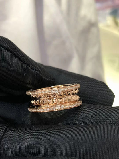 [baslovejewels]ZERO 1 ROCK DIAMOND PINK GOLD