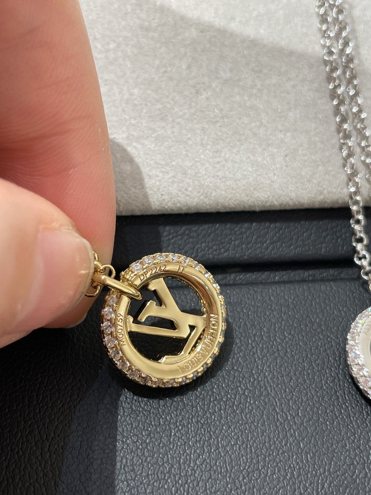 [baslovejewels]BY NIGHT DIAMOND PAVED NECKLACE