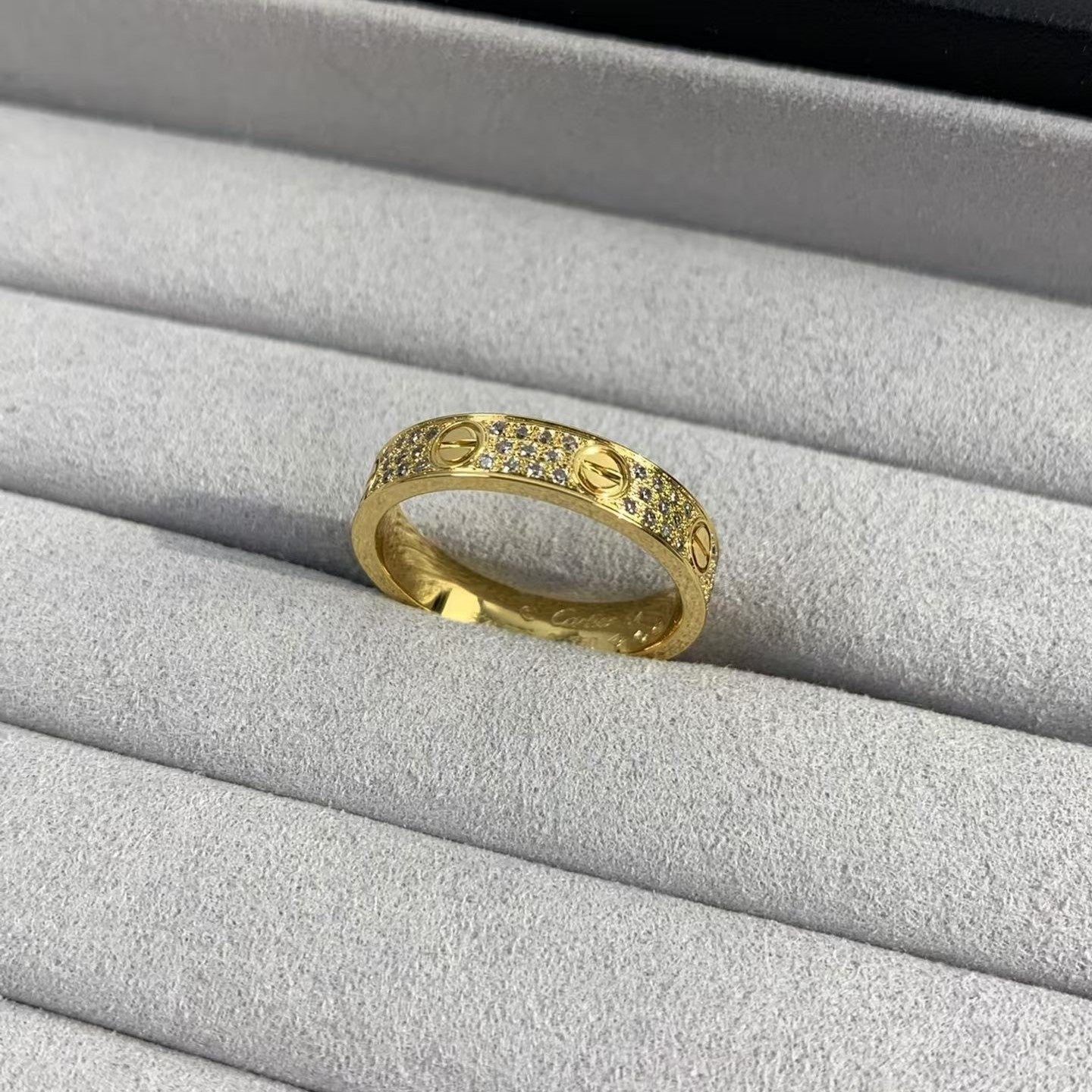 [baslovejewels]LOVE RING 3.6MM DIAMOND PAVED