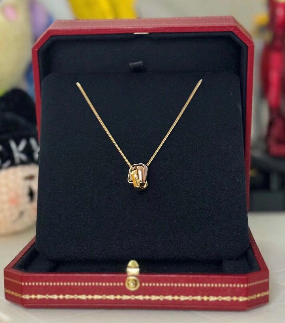 [baslovejewels]TRINITY NECKLACE GOLD SMALL MODEL