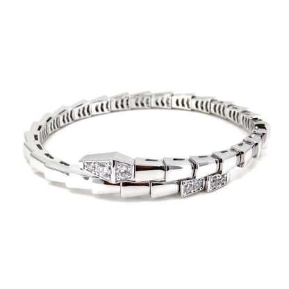 [baslovejewels]SERPENTI BRACELET DIAMONDS SILVER