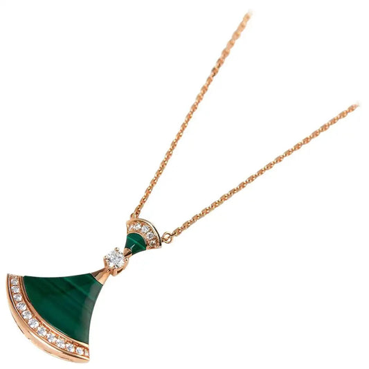 [baslovejewels]DREAM NECKLACE MALACHITE DIAMOND