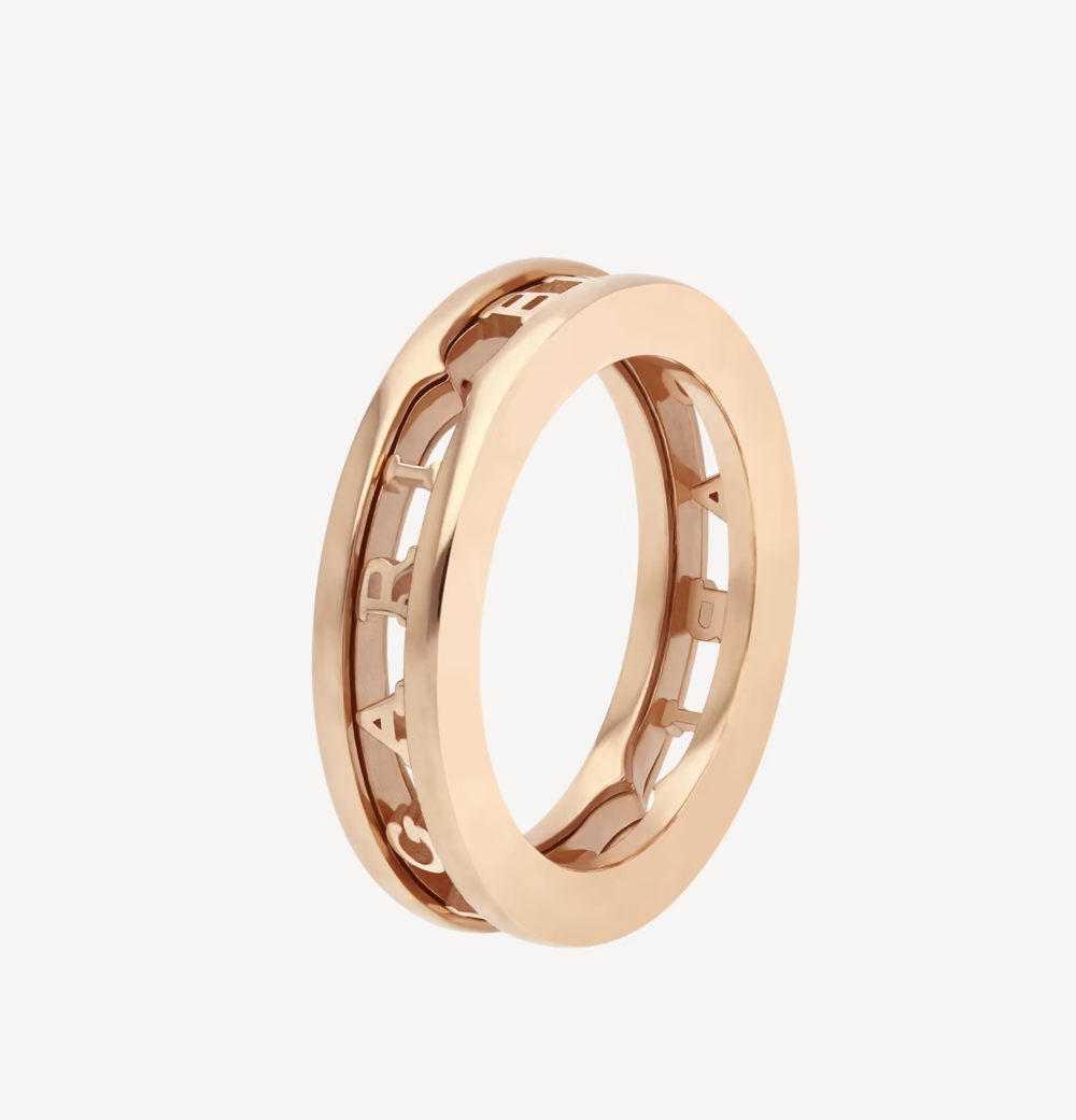 [baslovejewels]ZERO 1 ONE-BAND WITH OPENWORK LOGO SPIRAL RING