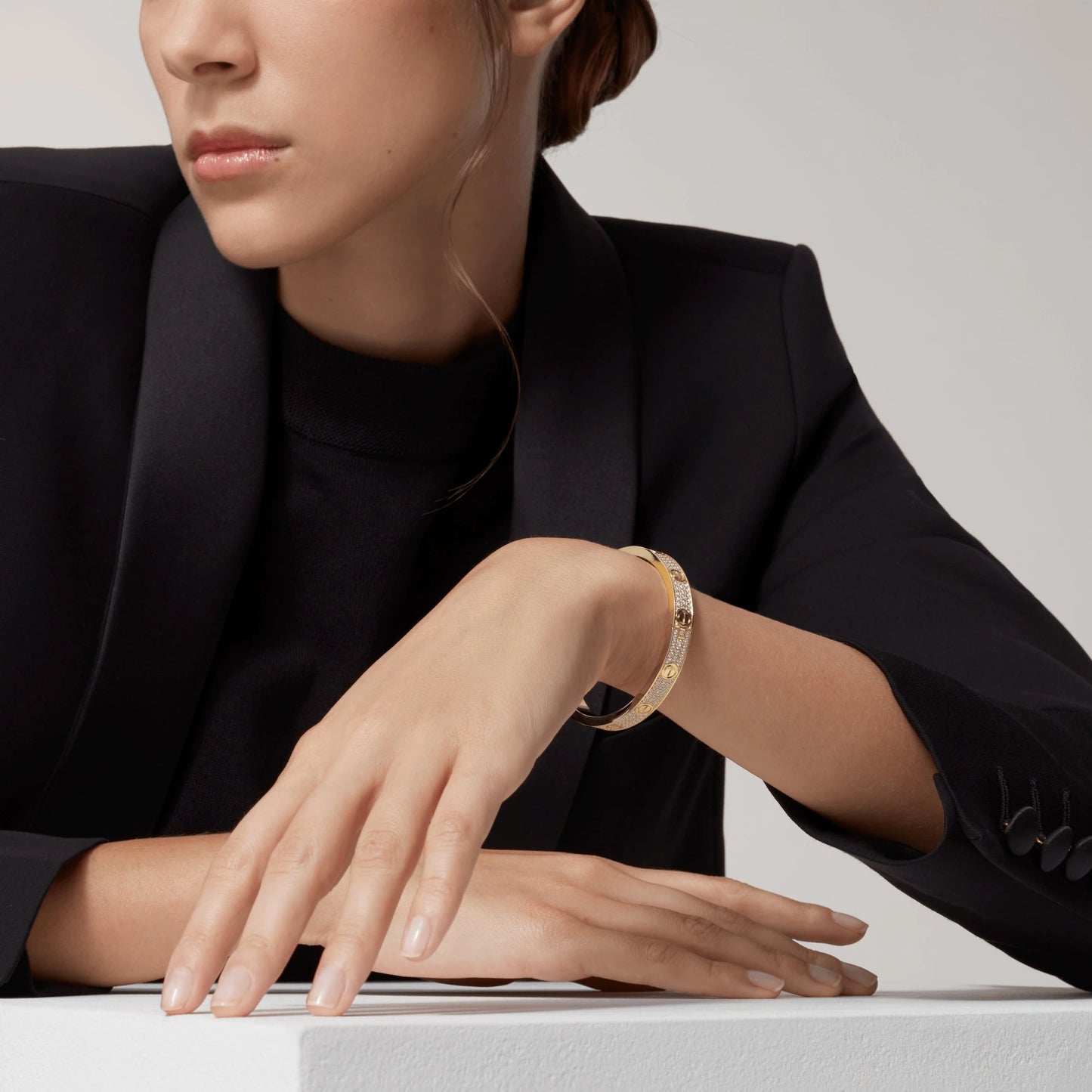 [baslovejewels]LOVE BRACELET 6.1MM DIAMOND-PAVED