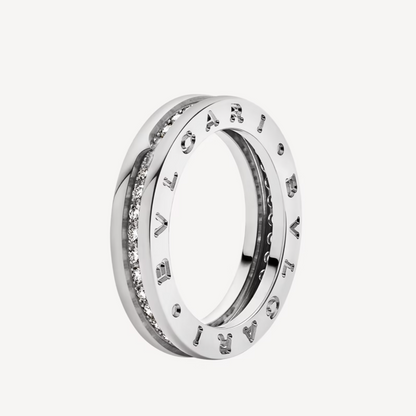 [baslovejewels]ZERO 1 ONE-BAND PAVED DIAMONDS ON THE SPIRAL RING