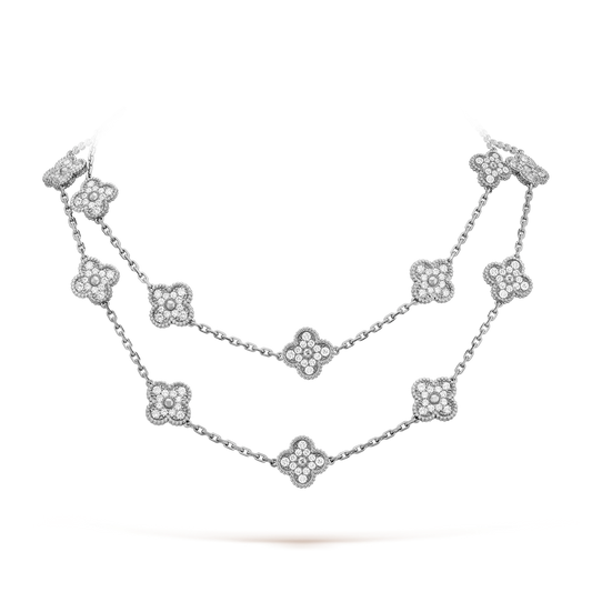 [baslovejewels]CLOVER 20 MOTIFS DIAMOND SILVER