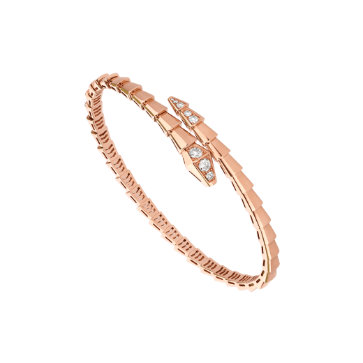 [baslovejewels]SERPENTI BRACELET DIAMONDS PINK GOLD