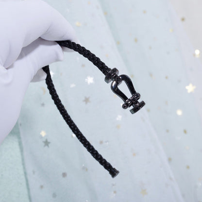 [baslovejewels]FORCE LARGE SERIES HORSESHOE BLACK SAMURAI BRACELET