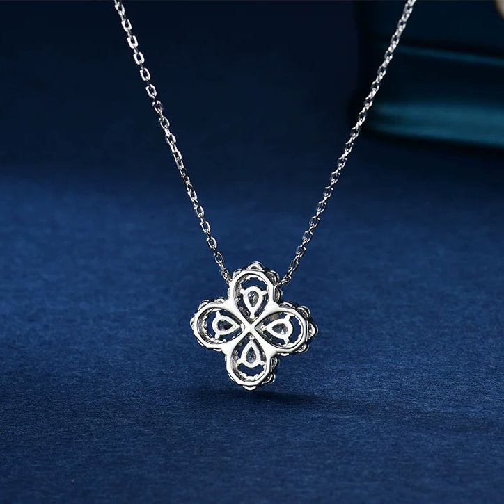 [baslovejewels]LOOP NECKLACE FULL MOTIF DIAMOND 16MM MULTIPLE COLORS