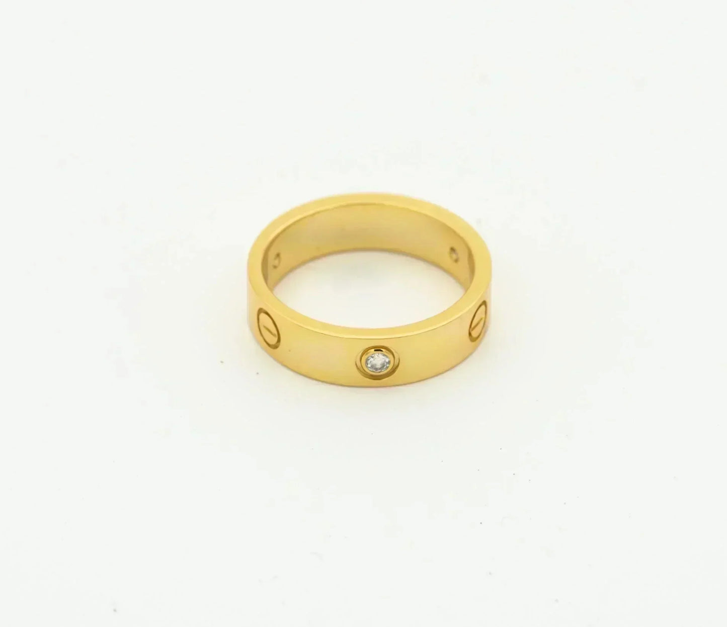 [baslovejewels]LOVE RING 4MM 1 DIAMOND GOLD