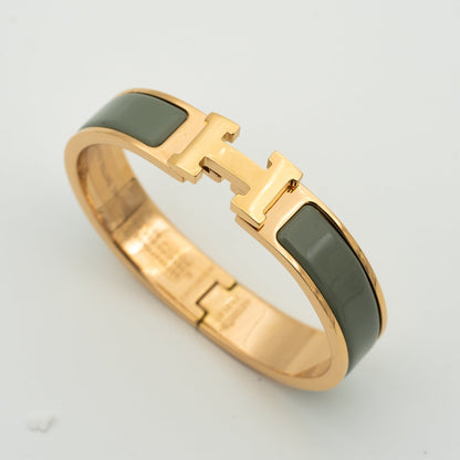 [baslovejewels]H BRACELET BLUE GREEN 12MM