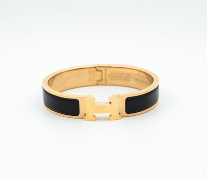 [baslovejewels]H BLACK BRACELET