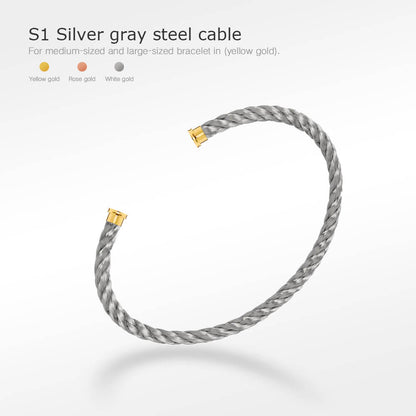 [baslovejewels]FORCE SERIES BRACELET CABLES 50 CHOICES (DIY SELECTION)