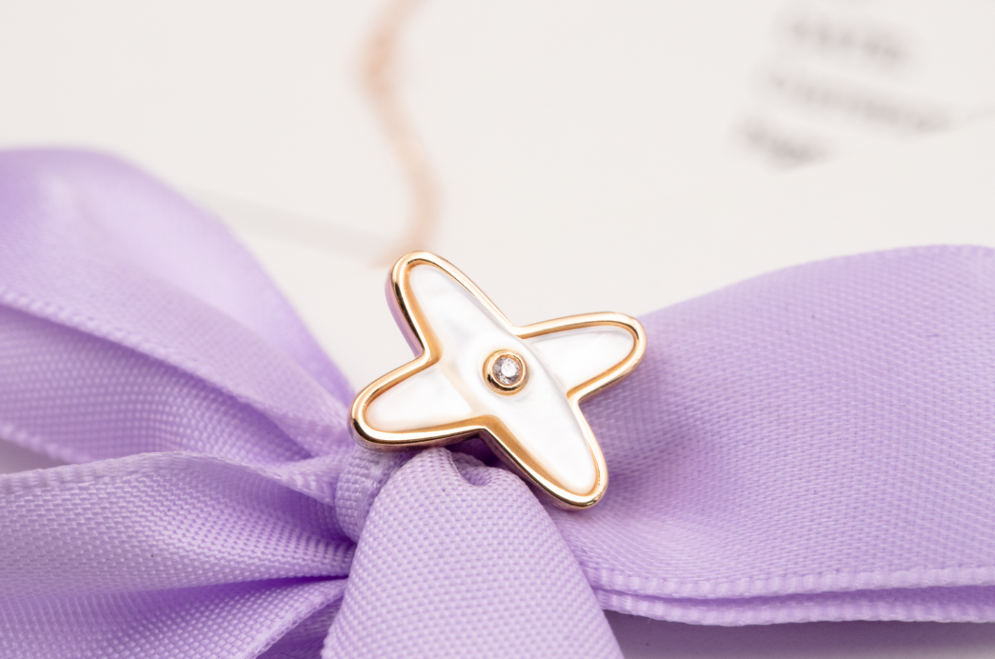 [baslovejewels]JEUX DE WHITE MOP PINK GOLD DIAMOND EARRINGS