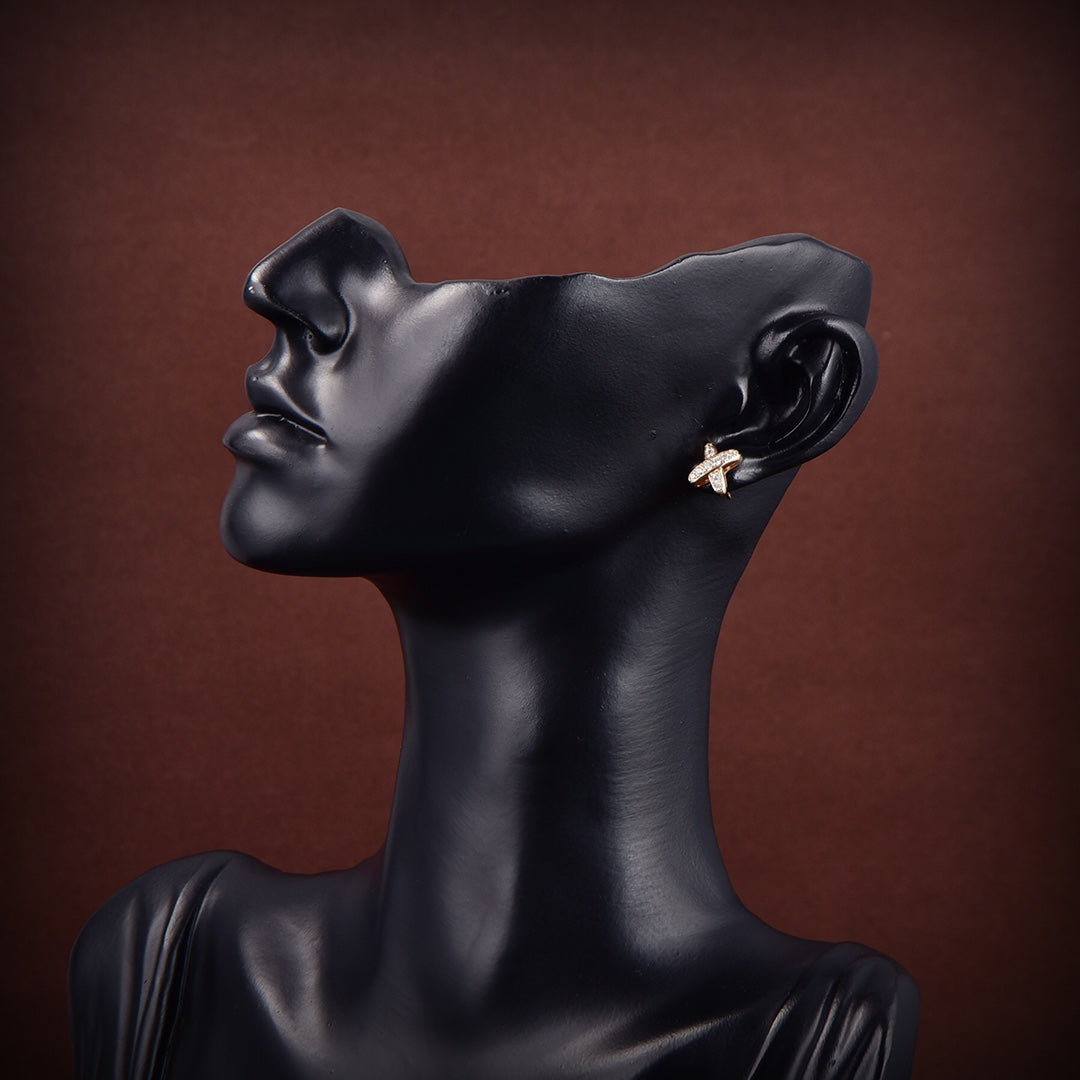 [baslovejewels]JEUX DE GOLD DIAMOND EARRINGS