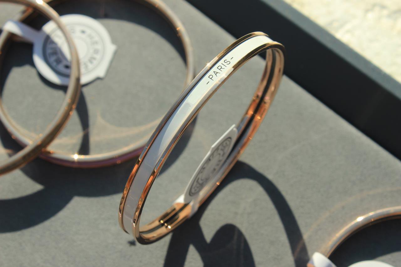 [baslovejewels]HM UNI BANGLE BAG PINK GOLD