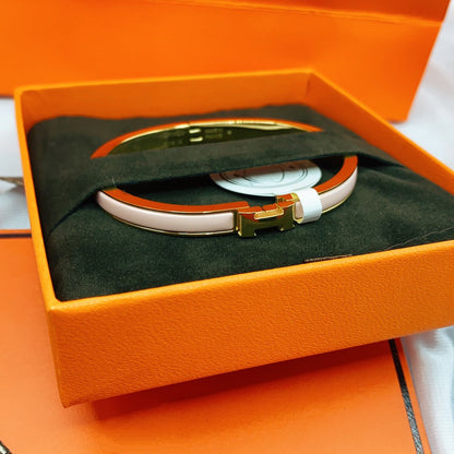 [baslovejewels]CLASSIC HM CLIC  PINK 8MM ENAMEL BRACELET