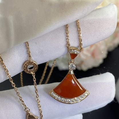 [baslovejewels]DREAM NECKLACE CARNELIAN DIAMOND