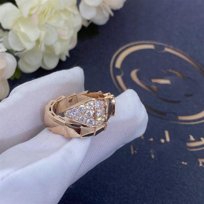 [baslovejewels]SERPENTI RING PINK GOLD DIAMOND