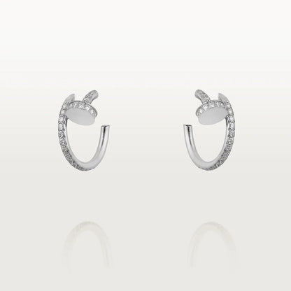 [baslovejewels]JUSTE EARRINGS 12.75MM SILVER DIAMOND