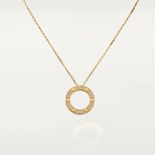 [baslovejewels]LOVE NECKLACE ADJUSTABLE ROSE GOLD