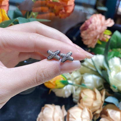 [baslovejewels]JEUX DE SILVER DIAMOND EARRINGS