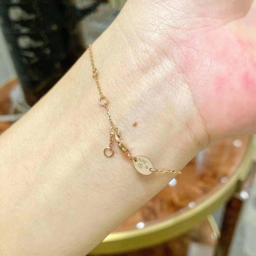 [baslovejewels]JEUX DE BRACELET MOP PINK GOLD DIAMONDS